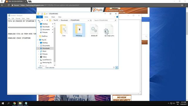 FIFA 18 CRACKED BY STEAMPUNK WORK 100 % 9/30/2017 смотреть онлайн