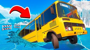 ОПАСНЫЙ ДРИФТ ПО ЛЬДУ НА ДЛИННОМ АВТОБУСЕ ПАЗИКЕ В ГТА 5 МОДЫ! ОБЗОР МОДА GTA 5 ВИДЕО MODS