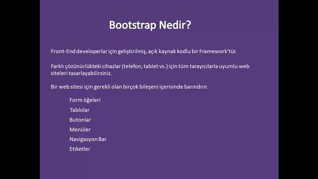 Bootstrap | Ders 1 | Bootstrap Nedir? смотреть онлайн