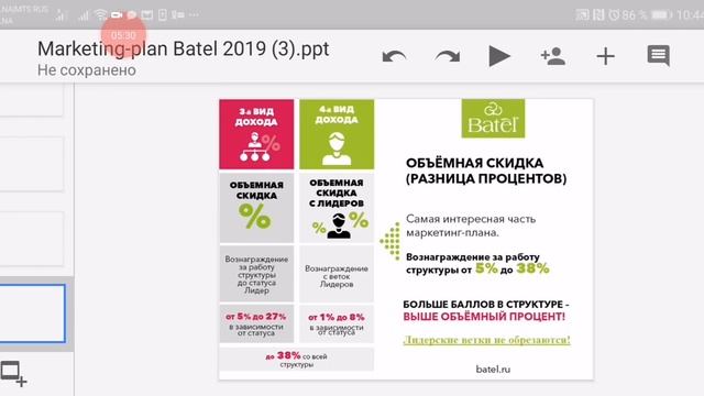 Маркетинг- план компании БАТЭЛЬ смотреть онлайн