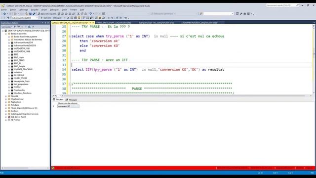 SQL pour les débutants: Apprenez les commandes PARSE et TRY_PARSE en Transact SQL. (exemple simple) смотреть онлайн