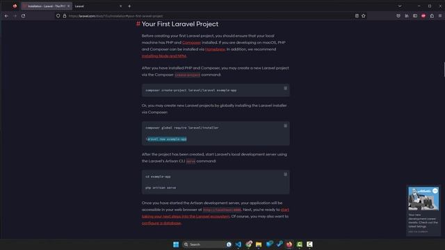 What is artisan? How to start a server with Laravel? смотреть онлайн