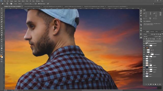 [Sunset Fall Color Effects] Photoshop Tutorial смотреть онлайн