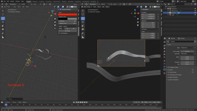 Blender Tutorial: How to make a ribbon in blender 2.81 смотреть онлайн