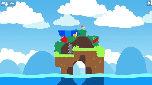 Snakebird Level 1-4 Walkthrough смотреть онлайн