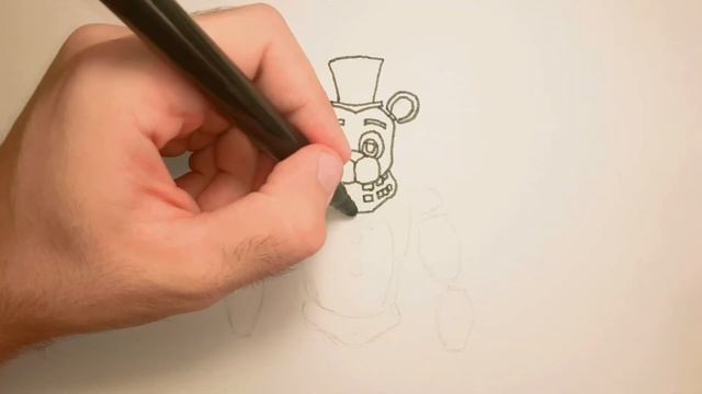 5 Ночей с Мишкой Фредди!!! #учимсярисовать