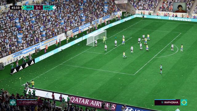 FIFA 23 | Brazil Vs Argentina - BEST BATTLE! | FIFA World Cup Final - Neymar Vs Messi | PC Gameplay