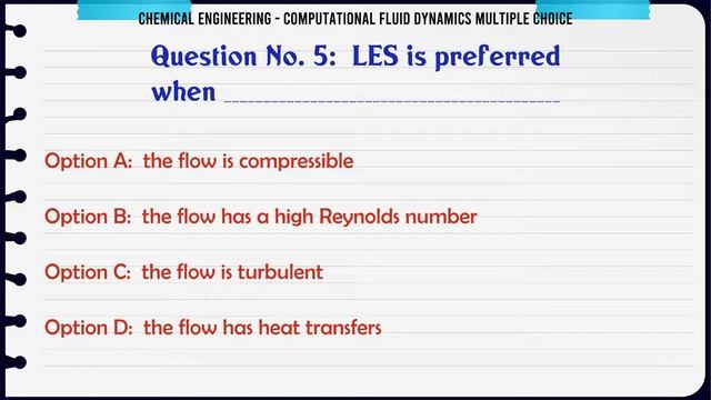 MCQ Questions Computational Fluid Dynamics Multiple Choice with Answers смотреть онлайн