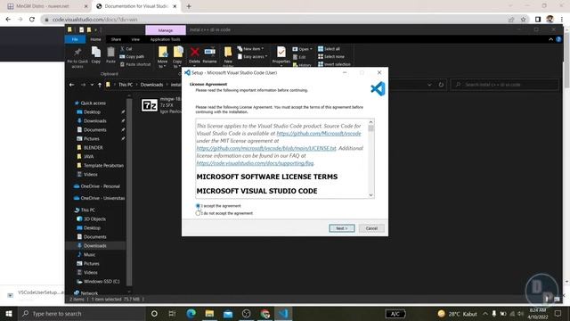 Tutorial Cara Instal C++ di Visual Studio Code Windows смотреть онлайн