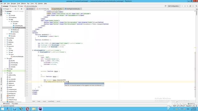 Laravel Ajax Validation for Bootstrap Modal смотреть онлайн