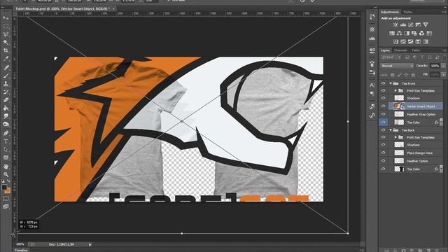 Photoshop Free T-Shirt Mockup Showcase & Tutorial смотреть онлайн