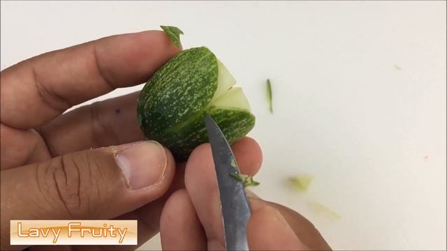 How To Make Cucumber Flower With Carrot Garnish - Vegetable Carving & Designs смотреть онлайн