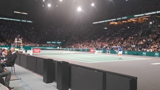 Daniil Medvedev serving for match point vs Zverev #rolexparismasters 2021 смотреть онлайн