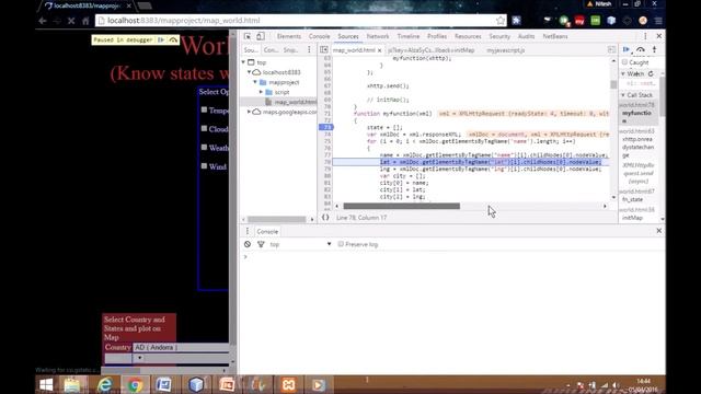 Google Maps Development Tutorial:Debug HTML Pages,JavaScript using Netbeans,Browser inspect:11/1 смотреть онлайн