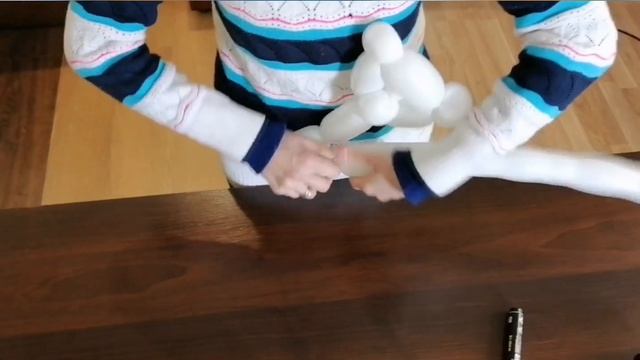 Мишка из 1 воздушного шара. Медведь из одной ШДМ.