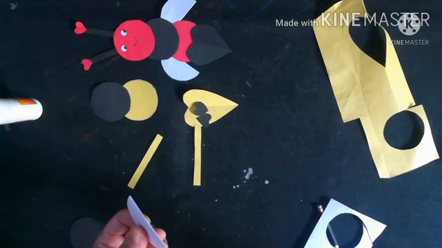 How to make a paper Honey bee /DIY easy paper Honey Bee /Best learning videos for kids 🐝 смотреть онлайн