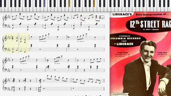 12th Street Rag [Liberace version] by Euday Bowman  (Dorian Henry, piano rendition)