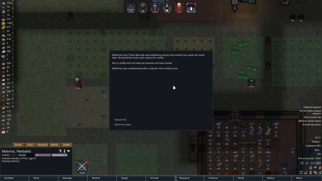 Rimworld alpha 15 modpack - EP #30 - Blight!! - Rimworld Medieval mod смотреть онлайн