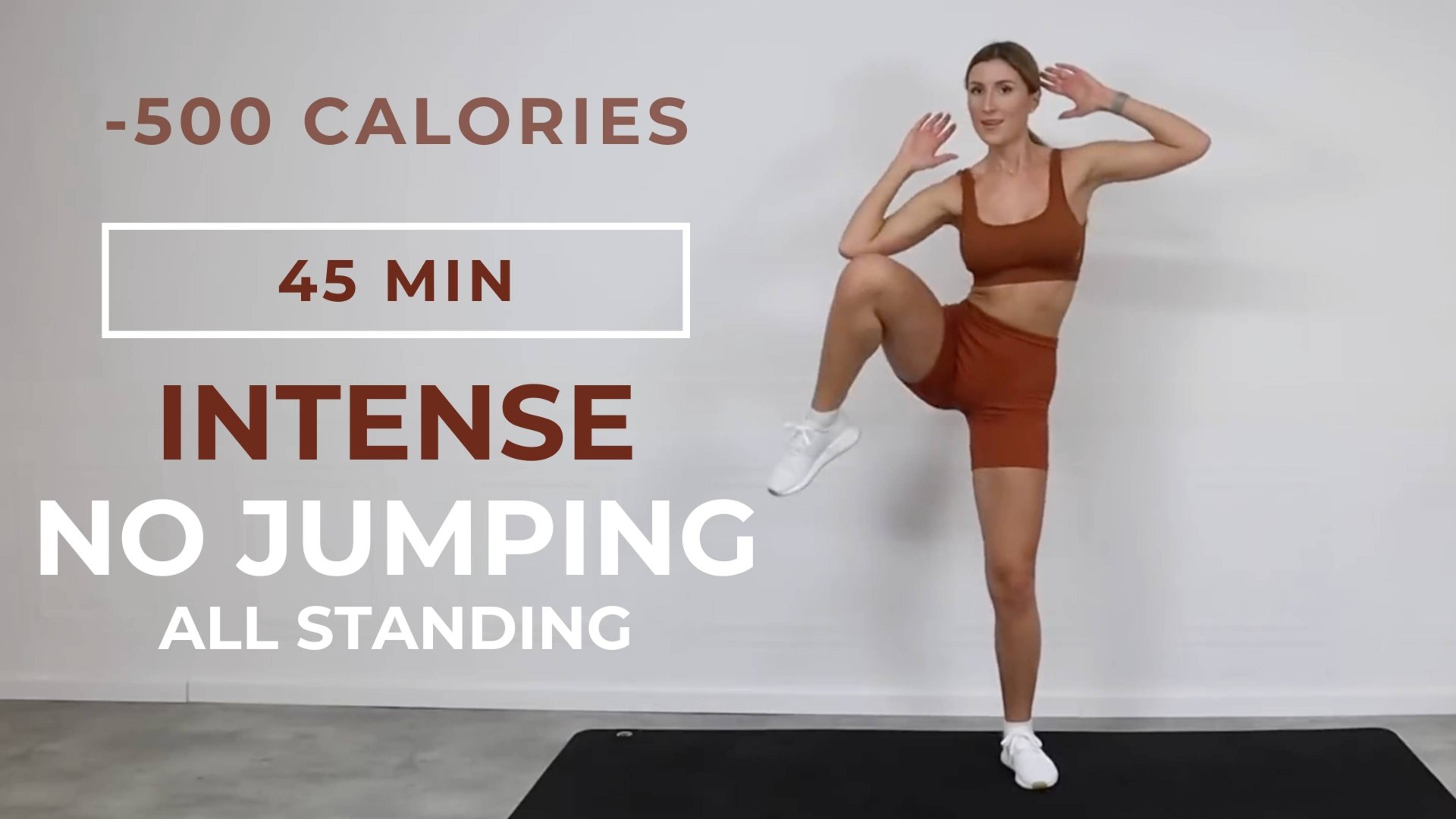 45-минутная интенсивная тренировка | Сжигаем калории | Тренировка без прыжков и повторений смотреть онлайн