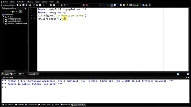 Python : représentation graphique d'une fonction смотреть онлайн