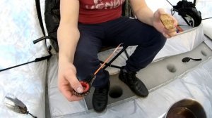 Зимняя рыбалка #2 . Палатка куб. Печка пошехонка. Готовим еду. Волк . Потоп.