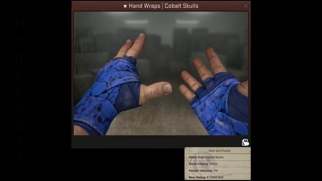 Hand Wraps Cobalt Skulls FT