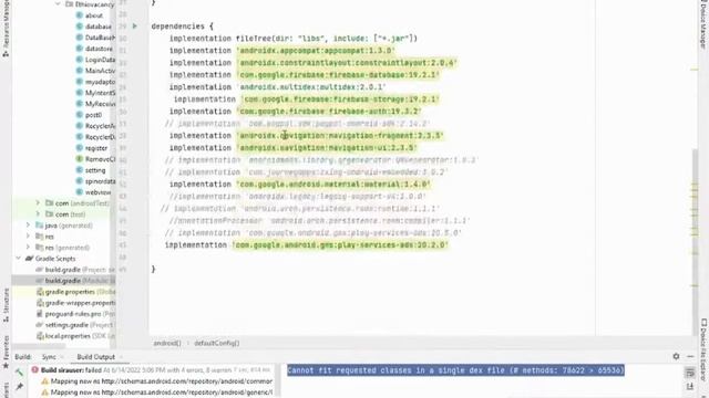 how to fix Cannot fit requested classes in a single dex file смотреть онлайн