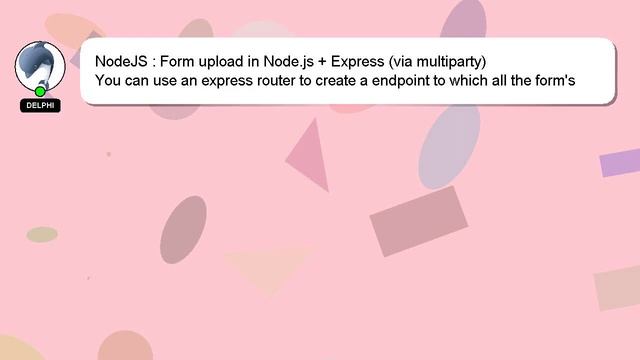 NodeJS : Form upload in Node.js + Express (via multiparty) смотреть онлайн