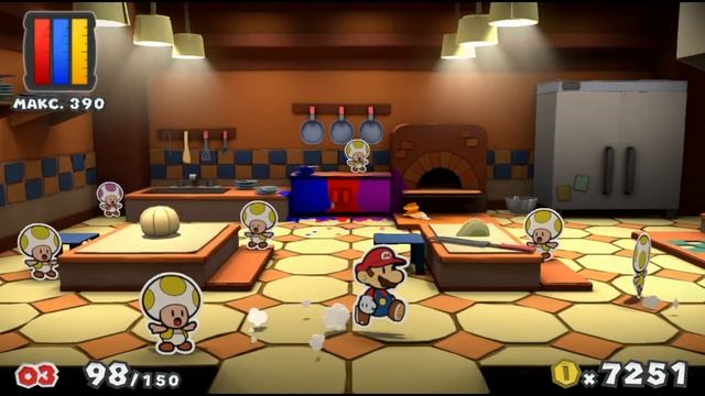 Paper Mario Color Splash {Wii U} часть 49 — Ресторан Оранж смотреть онлайн