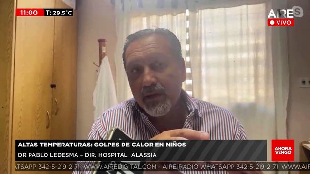 🔴 Dr. Pablo Ledesma, Dir. Hospital Alassia: "tomar medidas ante la alerta amarilla de calor" 🔴 смотреть онлайн
