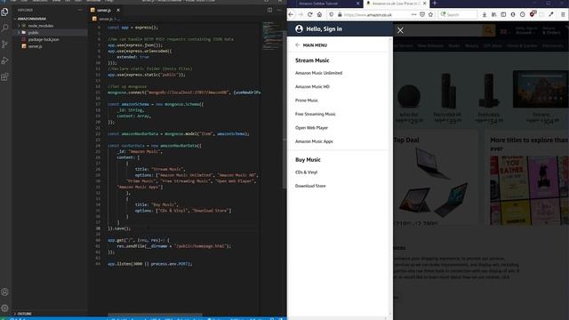 Amazon Sidebar 2 – Fetch Results from MongoDB to Display on Sidebar смотреть онлайн
