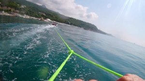 водные лыжи и лодка катамаран пвх с мотором 9.9. Крым, парковое 2022