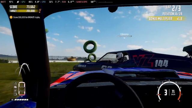 #167 [Steam Deck] Wreckfest - Eagles Peak Motorpark - Race - RoadSlayer GT смотреть онлайн