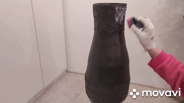 Перекраска века!) Не удержалась и перекрасила напольную вазу! ?