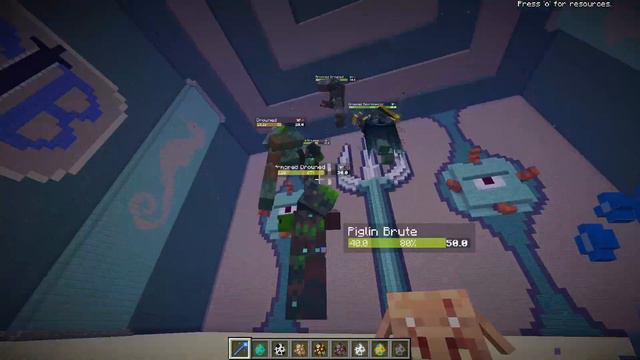 Drowned necromancer (Dungeons Mobs) vs Every Vanilla Mobs | Underwater Minecraft Mob Battle смотреть онлайн