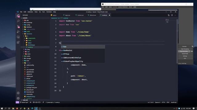 How to: Setting up Laravel 7 SPA with Vuejs смотреть онлайн