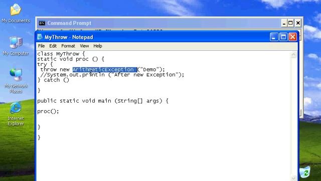 Обработка исключений в языке Java. Оператор throw. Урок 76 смотреть онлайн