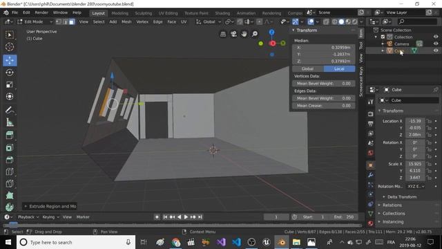 Making a teen room in Blender 2 80 part 1 смотреть онлайн