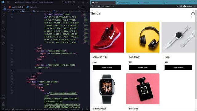 Cómo hacer una tienda online con HTML y CSS desde cero | Práctica para principiantes смотреть онлайн