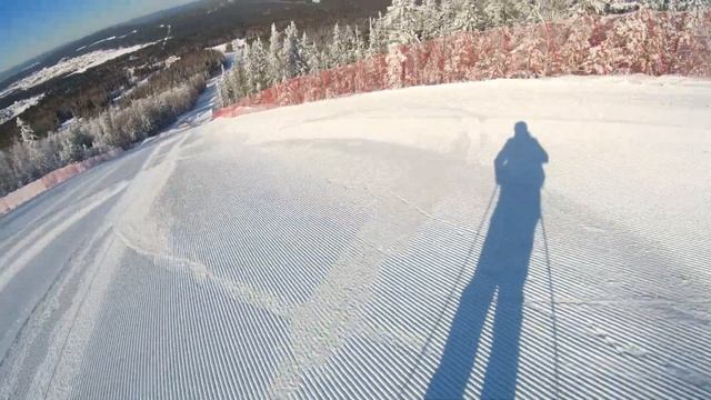 Гора Белая. Трасса 1c (с кресельного подъемника). Нижний Тагил смотреть онлайн