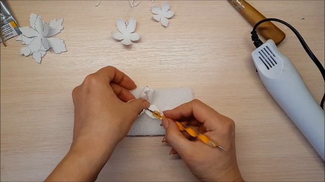 Цветок пуансетии из фоамирана смотреть онлайн