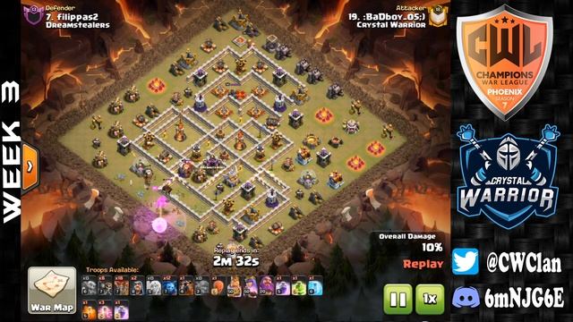 CRYSTAL WARRIOR vs DREAMSTEALERS | CWL S7 PHOENIX | WEEK 3 смотреть онлайн