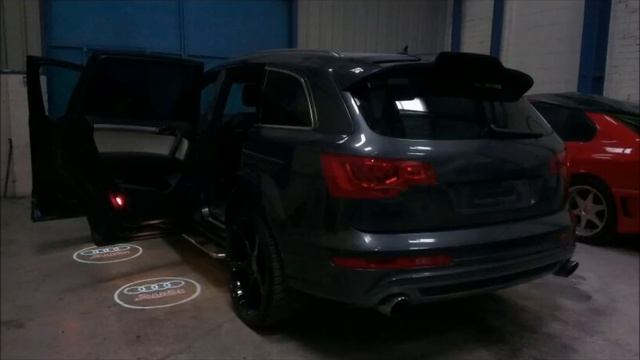 AUDI Q7 FACELIFT CONVERSION, LED DRL, BI-XENON, H.D. DOOR LOGO PROJECTORS, ABT, LOWERED смотреть онлайн
