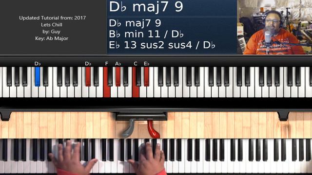 Lets Chill (by Guy) - Piano COVER for tutorial смотреть онлайн