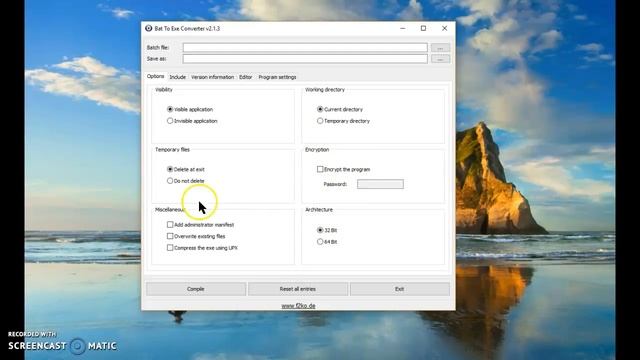 Very Simple Batch to Exe file converter | Link in description | смотреть онлайн