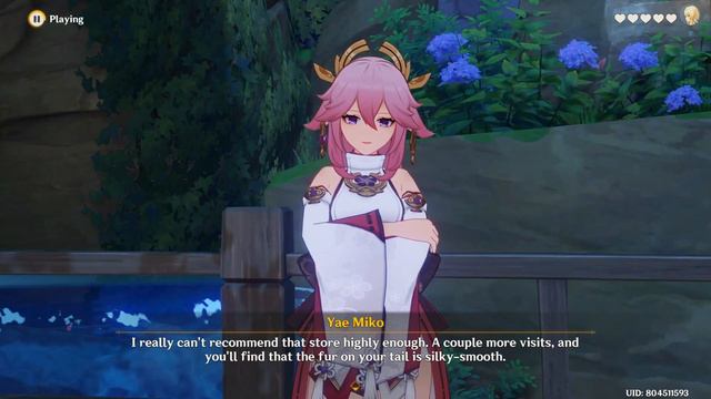 Yae Miko Teasing Gorou about his tail in all languages l Genshin Impact смотреть онлайн