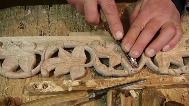 Резьба по дереву. Виноградная лоза. смотреть онлайн