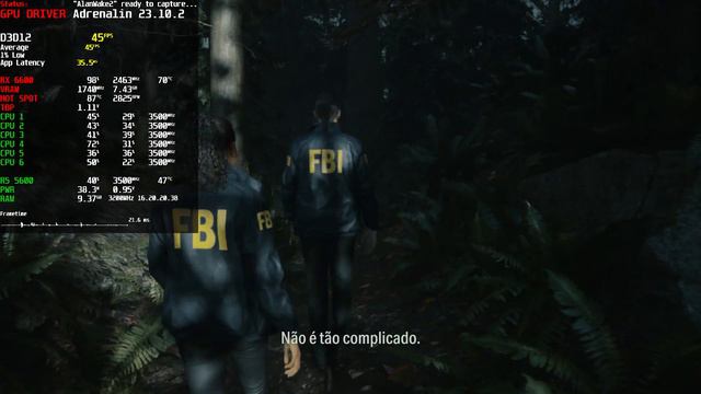 ALAN WAKE 2 - Medium Settings - FSR Balanced 1080p | RX 6600 | R5 5600