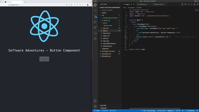 React Button Component Nasıl Yapılır ? #javascript #react #button смотреть онлайн