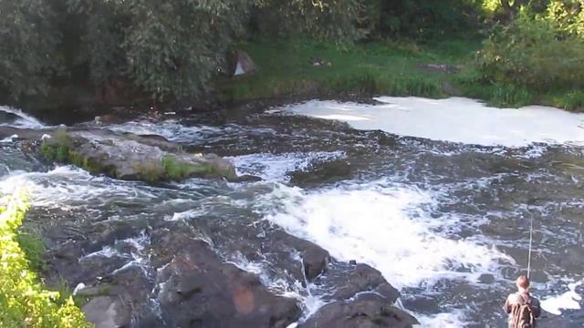 Демидовский водопад.Вид со скалы.07.09.2014 смотреть онлайн